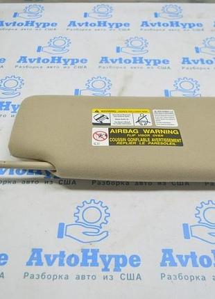 Козырек левый lexus rx300 rx330 rx350 rx400h 04-09 бежевый, с крючком идеал