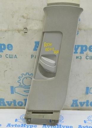 Накладка центральної стійки верхня ремінь права lexus rx300 rx330 rx350 rx400h 04-09 сіра