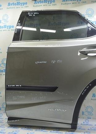 Дверь голая задняя левая lexus rx350 rx450h 16-22 серебро 1j7 (01) крашена, шпакля
