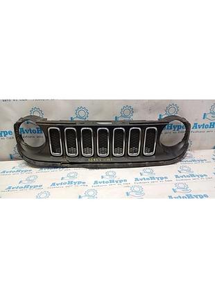 Решітка радіатора grill jeep renegade 15-18 дорест із чорн-вставками 7 шт (03) під паяння, не значок