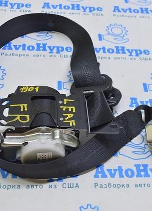 Пассажирский ремень безопасности с натяжителем nissan leaf 18-19 черный (01)
