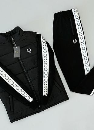 Спортивный костюм fp zip черный+кепка fp+носочки в подарок