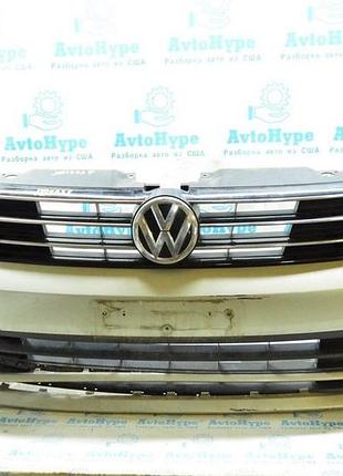 Решетка переднего бампера боковая лев vw jetta 15-18 usa без птф