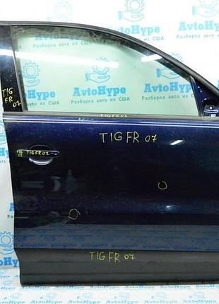Молдинг дверей верхній перед прав vw tiguan 09-17 мат, з ущільнювачем скла