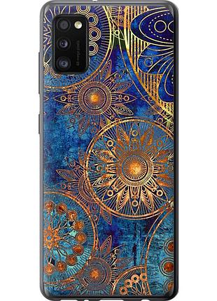 Чехол 2d пластиковый на телефон samsung galaxy a41 a415f золотой узор "678t-1886-58250"