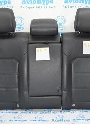 Задний ряд сидений (2 ряд) vw passat b7 usa кожа черн (05)