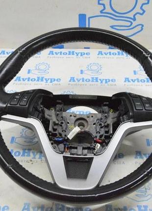 Кермо (блакитне) honda crv 07-11 шкіра чорний (01)
