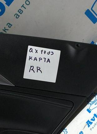 Обшивка двери (карточка) зад прав infiniti qx30 17- черн (03)
