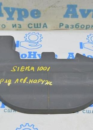 Накладка салазки сидений 2 ряд левая наружная toyota sienna 11-20 серая (01) реал м.