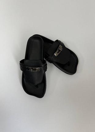 Женские анатомические шлепанцы barefoot из итальянской кожи и замши – летние босоножки шлепанцы на гибкой подошве натуральна