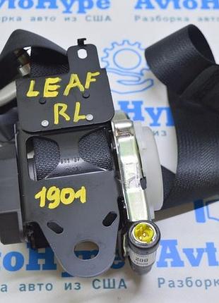 Ремінь безпеки задній лівий nissan leaf 18-20 чорний з піропатроном (01)
