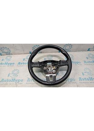 Руль (голый) vw tiguan 11-17 кожа черн