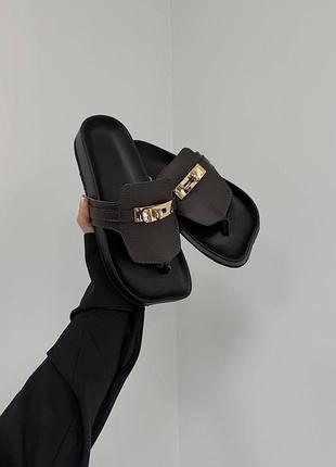 Женские анатомические шлепанцы barefoot из итальянской кожи и замши – летние босоножки шлепанцы на гибкой подошве натуральна