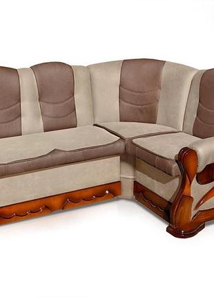 М'який куток розкладний візит 175*130(beige+brown)горіх