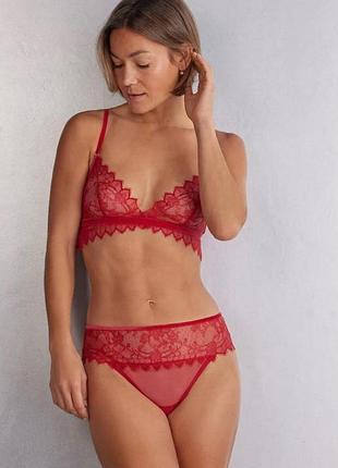 Бюстгальтер intimissimi модель «емма» трикутного крою, виготовлений із ніжного квіткового мережива 75b