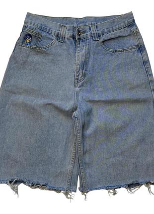 Джинсові шорти блакитні широкі empyre baggy loose fit skater big boy jeans polar 93 style size m-l