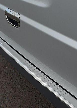 Накладка на задний бампер с загибом (omsa, нержавейка) глянец для mercedes vito w639 2004-2014 гг