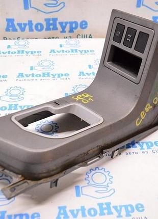 Консоль кпп toyota sequoia 2008-2022 кожа сер