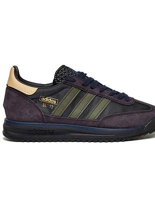 Фиолетовые мужские кроссовки adidas sl 72 purple khaki beige х адидас 44