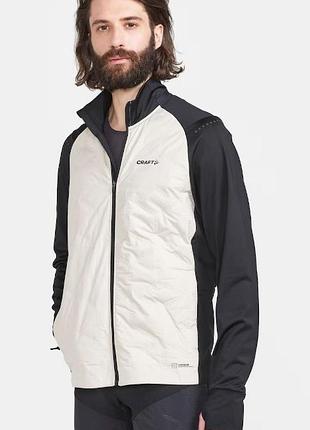 Чоловіча куртка craft adv subz warm jacket men white black розмір int-s