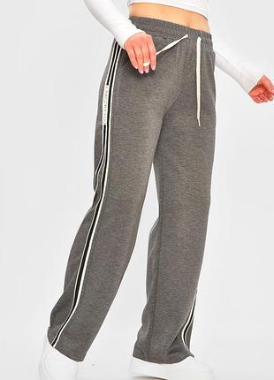 Спортивные штаны женские серого цвета 207331k