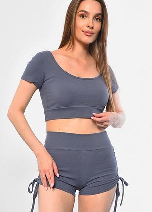 Костюм жіночий сірого кольору р.40-42 181530k