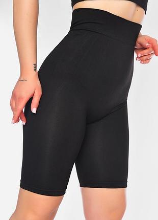 Велосипедки женские push-up черного цвета р.xl-6xl 198426k