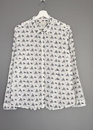 Бавовняна сорочка «the larissa shirt» від британського бренду seasalt cornwall з принтом .