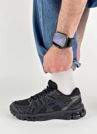 🐻 чоловічі кросівки asics gel-kayano 20 all black