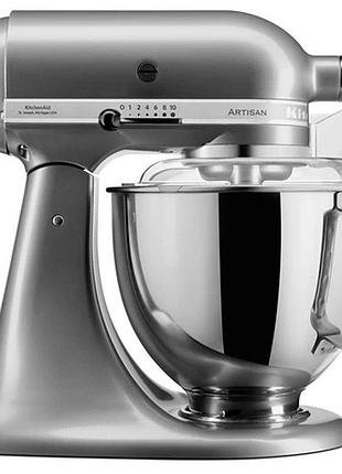 Миксер планетарный kitchenaid artisan 5ksm175pseсu 300 вт серый
