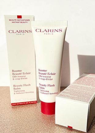 Бальзам для обличчя, з ефектом ліфтингу та сяяння clarins beauty flash balm