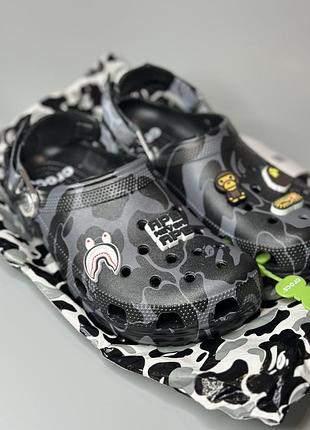 Crocs / крокси bape, в наявності розмір 41-42, 26 см устілка