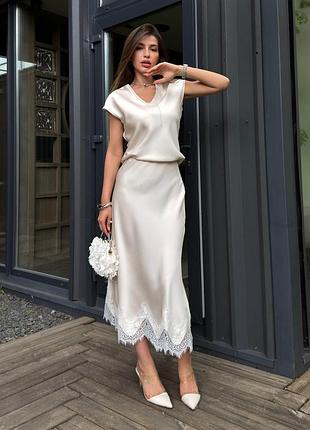 Спідниця jadone fashion лілея xl айворі