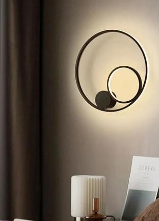 Бра led 27127 чорний 4х45х45 см.