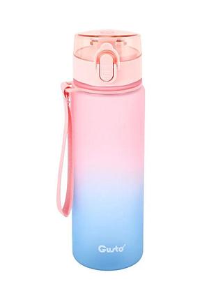 Пляшка для води gusto step gt-699008-450 450 мл рожева