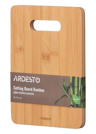 Доска разделочная ardesto midori ar1420ba 20х15х1 см бежевая