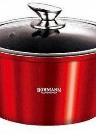 Каструля з кришкою bohmann bh-2624-ns 24 см 5 л