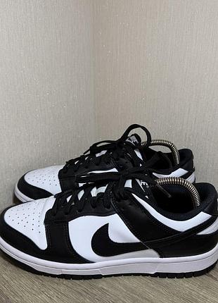 Кроссовки nike dunk low panda w white