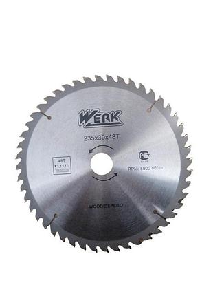 Диск пильный по дереву werk 118502 235x30 мм 48 зуб
