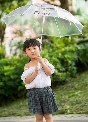 Парасолька дитяча складана wk mini umbrella wt-u06-transparent прозора