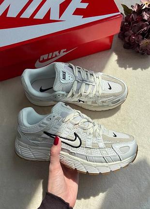 Стильные женские кроссовки nike p-6000'summit white light bone