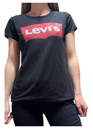 Levi's футболка женская черного цвета размер: l