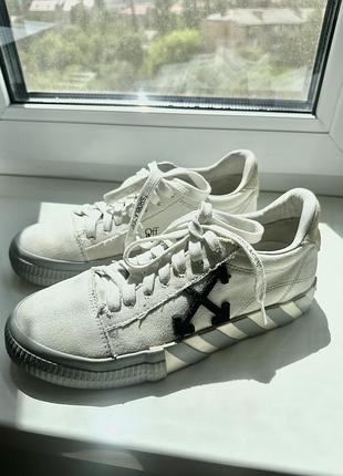 Дизайнерські літні кеди білі off white 39 розмір. орігінал