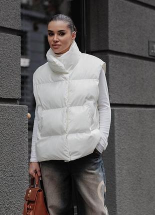Жилет jadone fashion софт s-m белый
