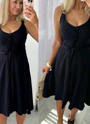 Женский сарафан черный голубой розовое желтое масло