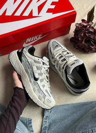 Стильні кросівки nike p-6000 beige/grey
