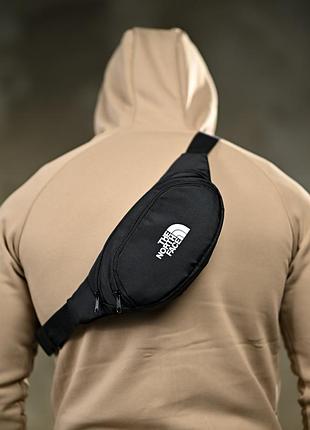 Сумка бананка the north face black ch/b