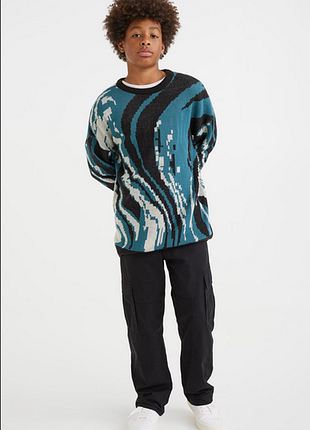 Хлопковые брюки карго от h&amp;m на 11-12 лет