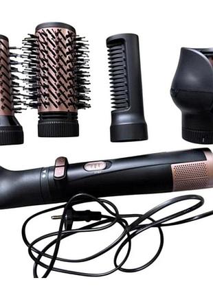 Фен-щетка rotex 1200вт rhc495-t airbrush plus 5 в 1