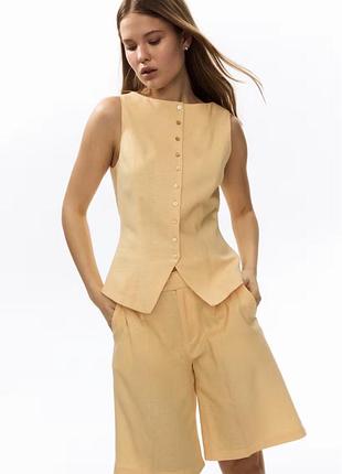 Костюм жіночий на основі льону h&m